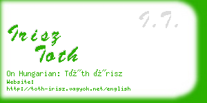 irisz toth business card
